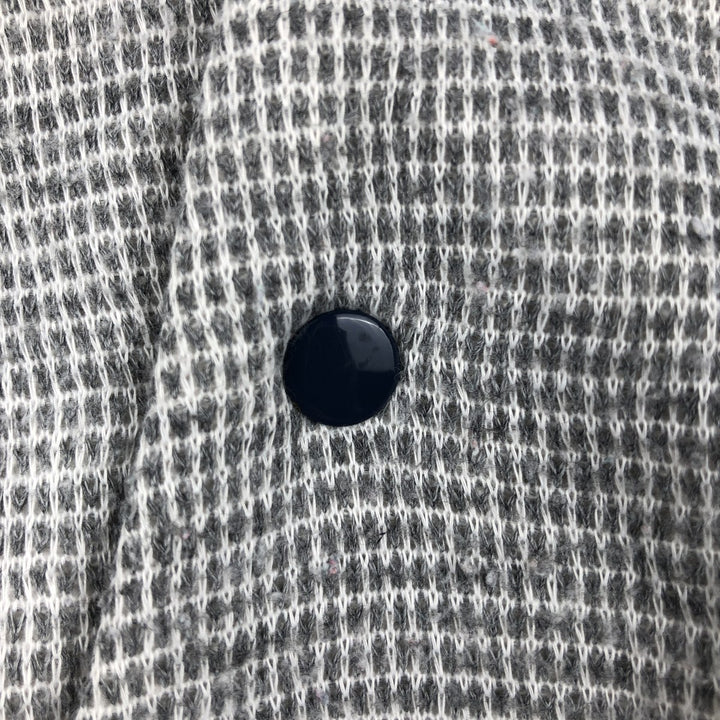 Vintage 1980'S Nike Navy Blue Tag Half Button Sweatshirt, Men's Size L cotton gray type Vintage Second Hand