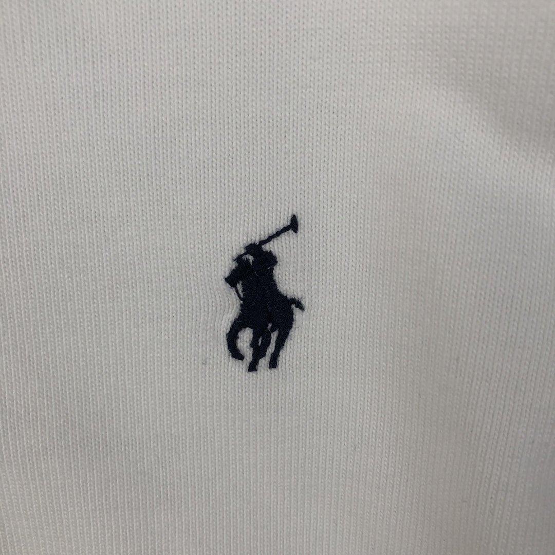 Ralph Lauren POLO by Ralph Lauren CUSTOM FIT long-sleeved rugby shirt, men's size XXL cotton white type Vintage Second Hand