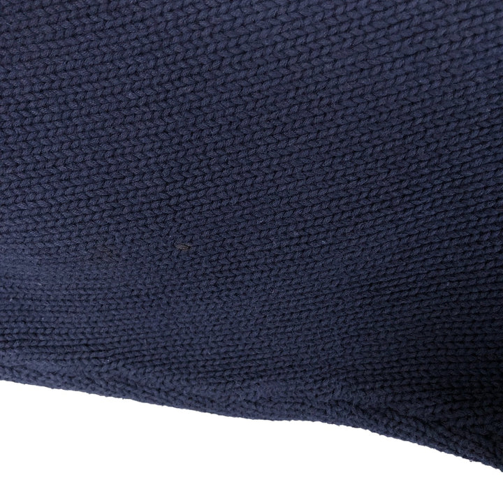 Vintage 80s-90'S Eddie Bauer Argyle Pattern Cotton Knit Sweater (Black Tag), Men's Size Medium cotton navy blue type Vintage Second Hand