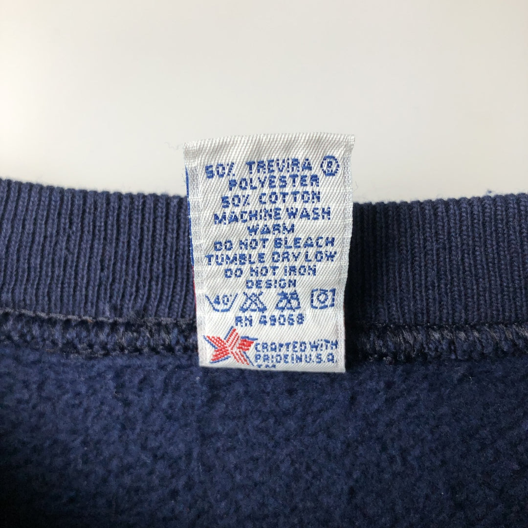 Vintage 90'S SOFFE HEAVY SWEATS college sweatshirt, made in the USA, men's size XL cotton navy blue type Vintage Second Hand