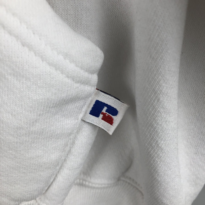 Vintage 90'S Russell ATHLETIC College Pullover Hoodie, Men's Size L polyester white type Vintage Second Hand