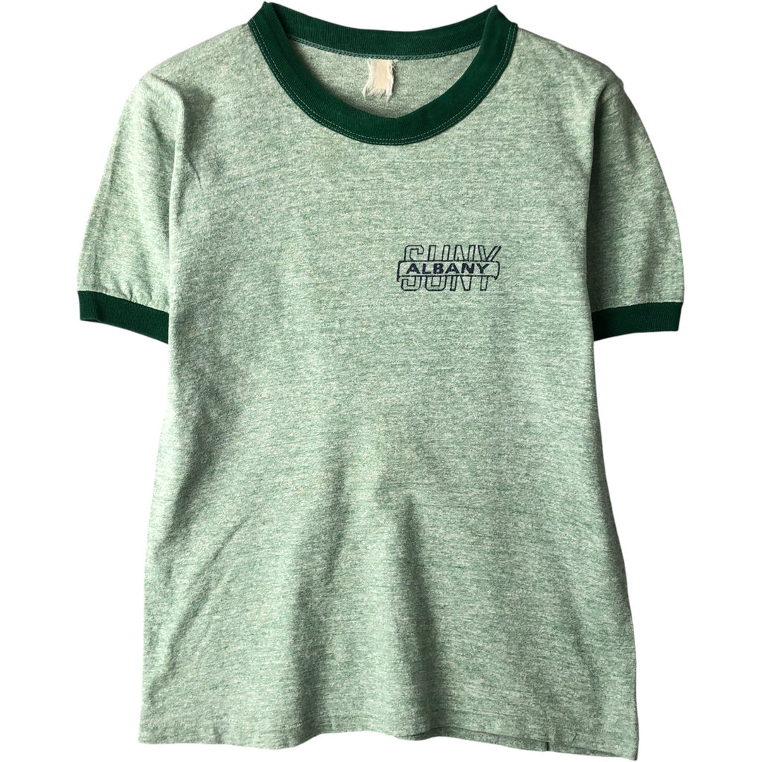 Vintage Ringer T-shirt, Men's Size XS unclear green type Vintage Second Hand