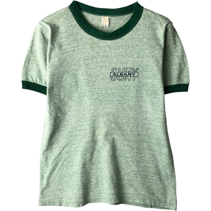 Vintage Ringer T-shirt, Men's Size XS unclear green type Vintage Second Hand