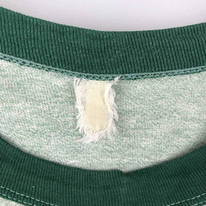 Vintage Ringer T-shirt, Men's Size XS unclear green type Vintage Second Hand