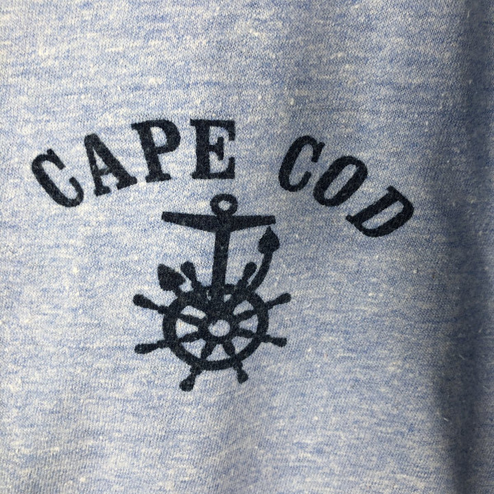 Vintage 1970'S Sportswear Ringer T-shirt, Men's Size Medium acrylic Blue type light blue Vintage Second Hand