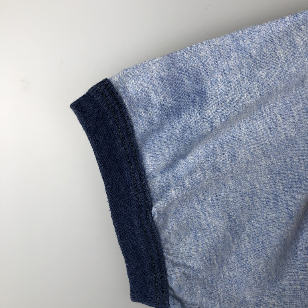 Vintage 1970'S Sportswear Ringer T-shirt, Men's Size Medium acrylic Blue type light blue Vintage Second Hand
