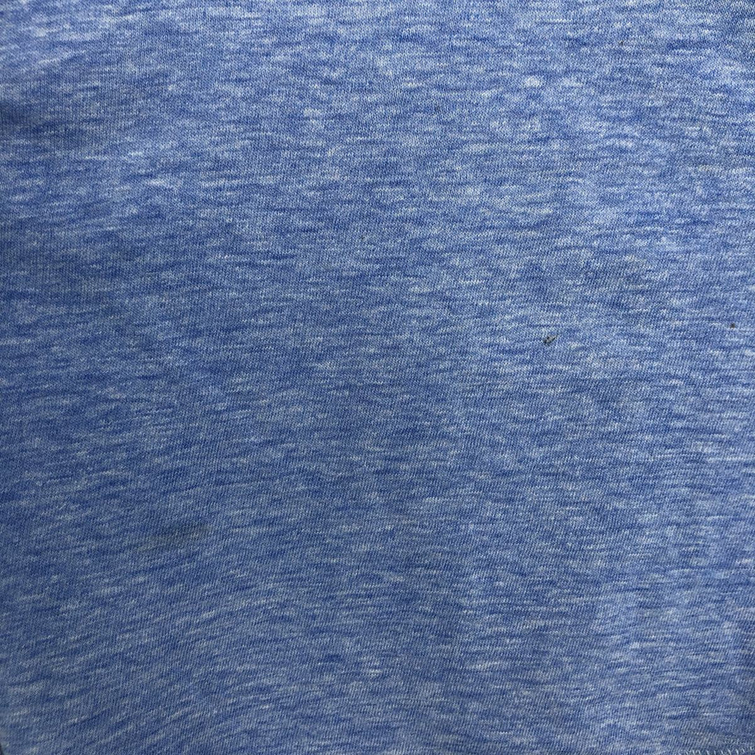 Vintage College Ringer T-Shirt, Men's Size Small unclear blue type Vintage Second Hand
