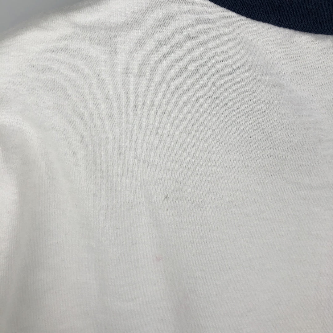 90'S ONEITA PowerPro Ringer T-Shirt, Men's XL, Vintage cotton white type Vintage Second Hand