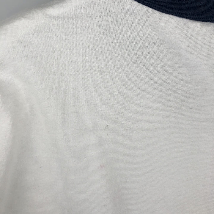 90'S ONEITA PowerPro Ringer T-Shirt, Men's XL, Vintage cotton white type Vintage Second Hand