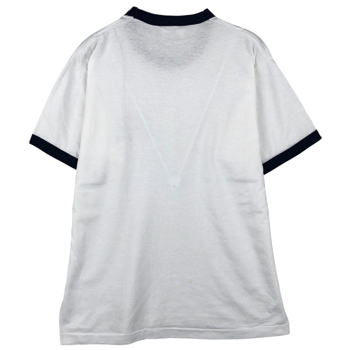 90'S Vintage College Lane Ringer T-Shirt, Made in USA, Men's XL polyester white type Vintage Second Hand