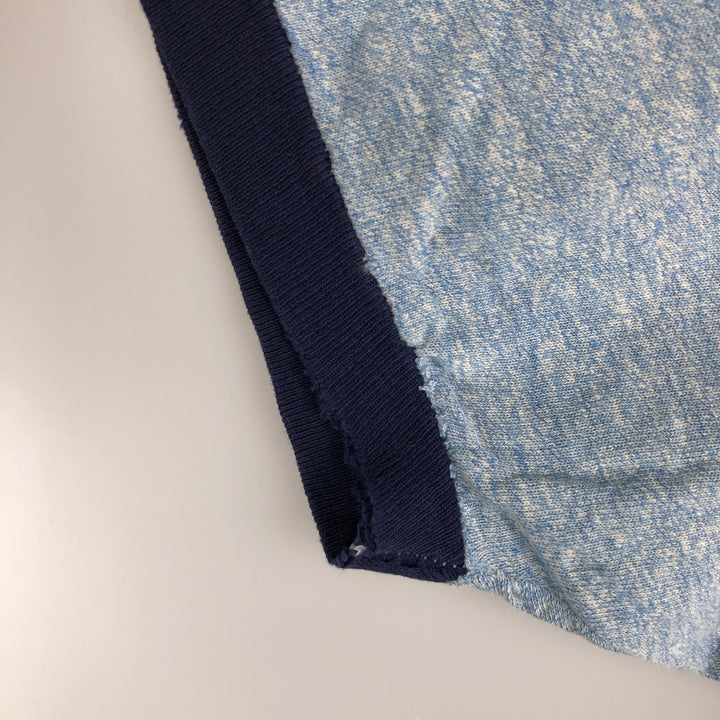 Vintage Collegiate Pacific Ringer T-Shirt, Made in USA, Men's XL cotton Blue type light blue Vintage Second Hand