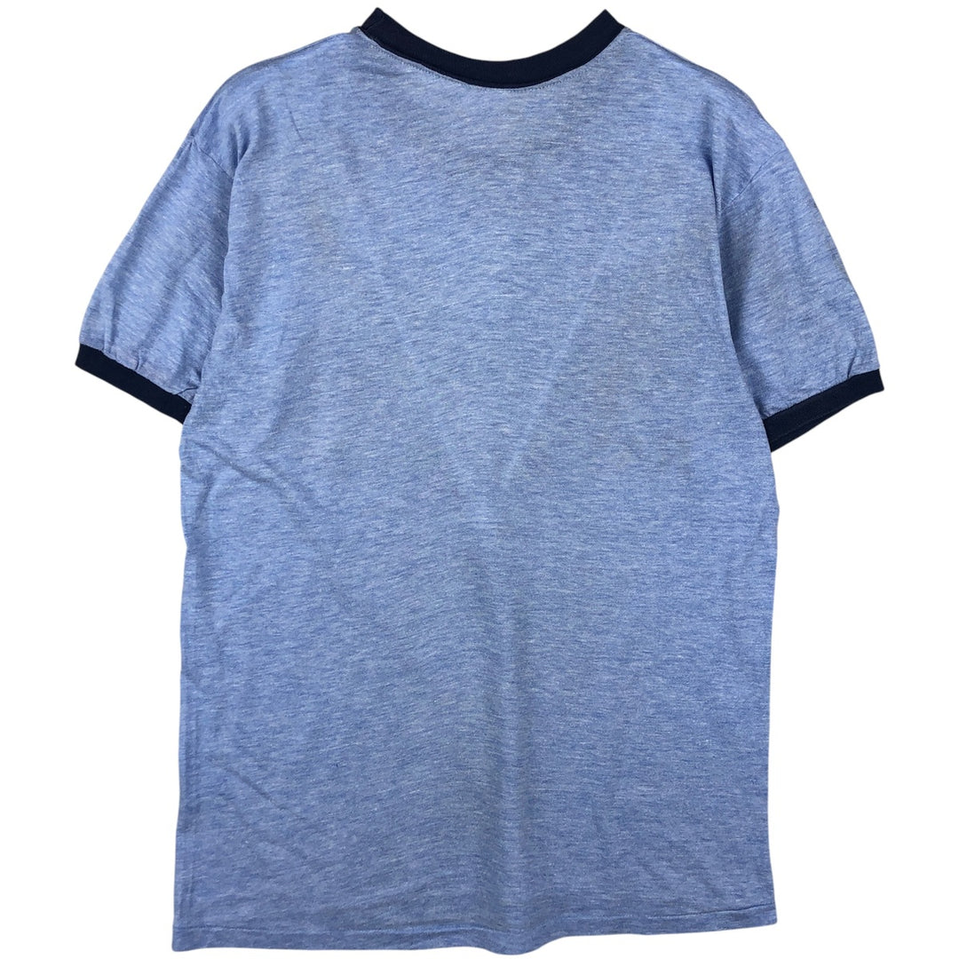 Vintage 90'S Ringer T-shirt, Men's Size Small unclear blue type Vintage Second Hand