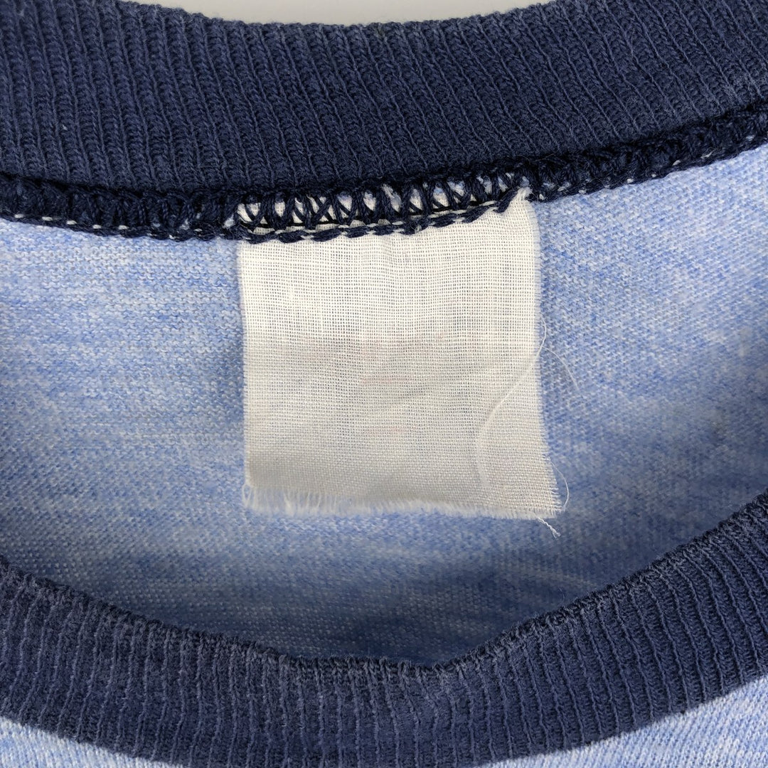 Vintage 90'S Ringer T-shirt, Men's Size Small unclear blue type Vintage Second Hand