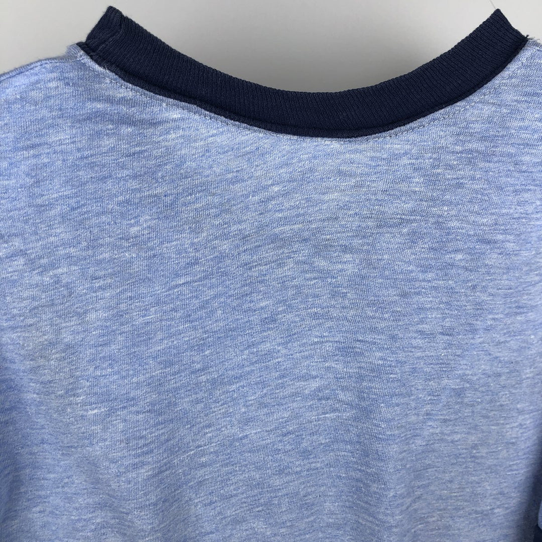 Vintage 90'S Ringer T-shirt, Men's Size Small unclear blue type Vintage Second Hand