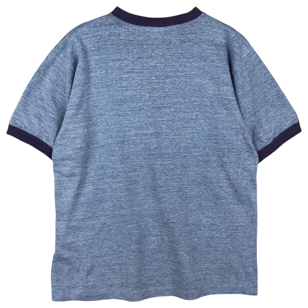 Vintage 1970'S Capital Ringer T-shirt, Men's Size L cotton blue type Vintage Second Hand
