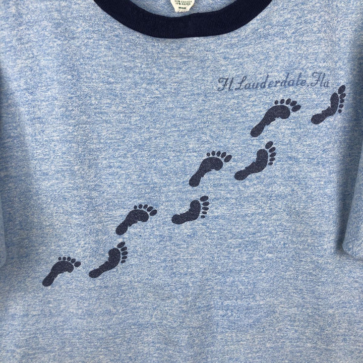 Sherry Ringer T-shirt, men's, XL, vintage cotton blue type Vintage Second Hand