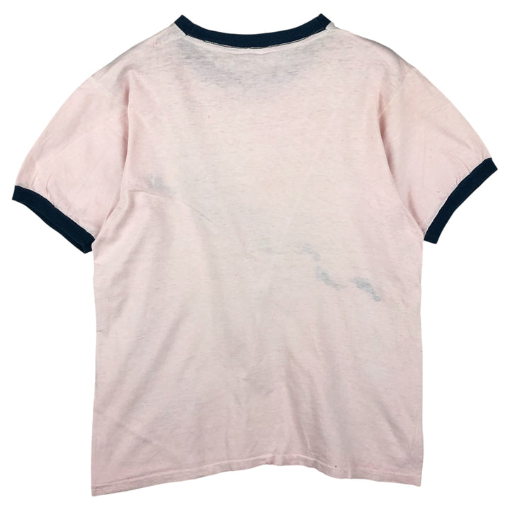 Vintage Ringer T-shirt, men's size M cotton pink type Vintage Second Hand