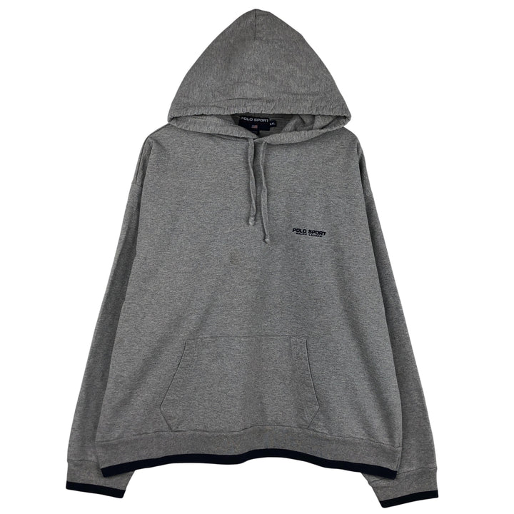 Ralph Lauren POLO SPORT Men's XXL Pullover Hoodie cotton gray type Vintage Second Hand