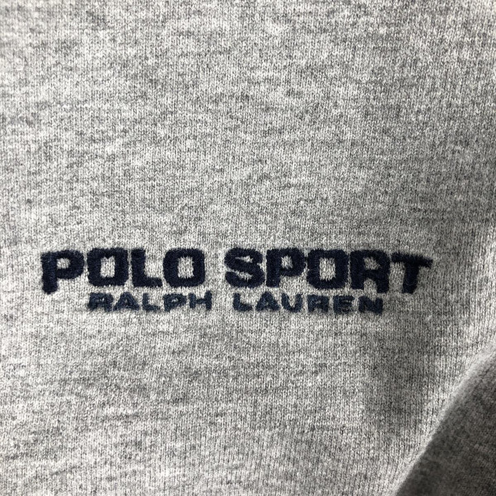 Ralph Lauren POLO SPORT Men's XXL Pullover Hoodie cotton gray type Vintage Second Hand