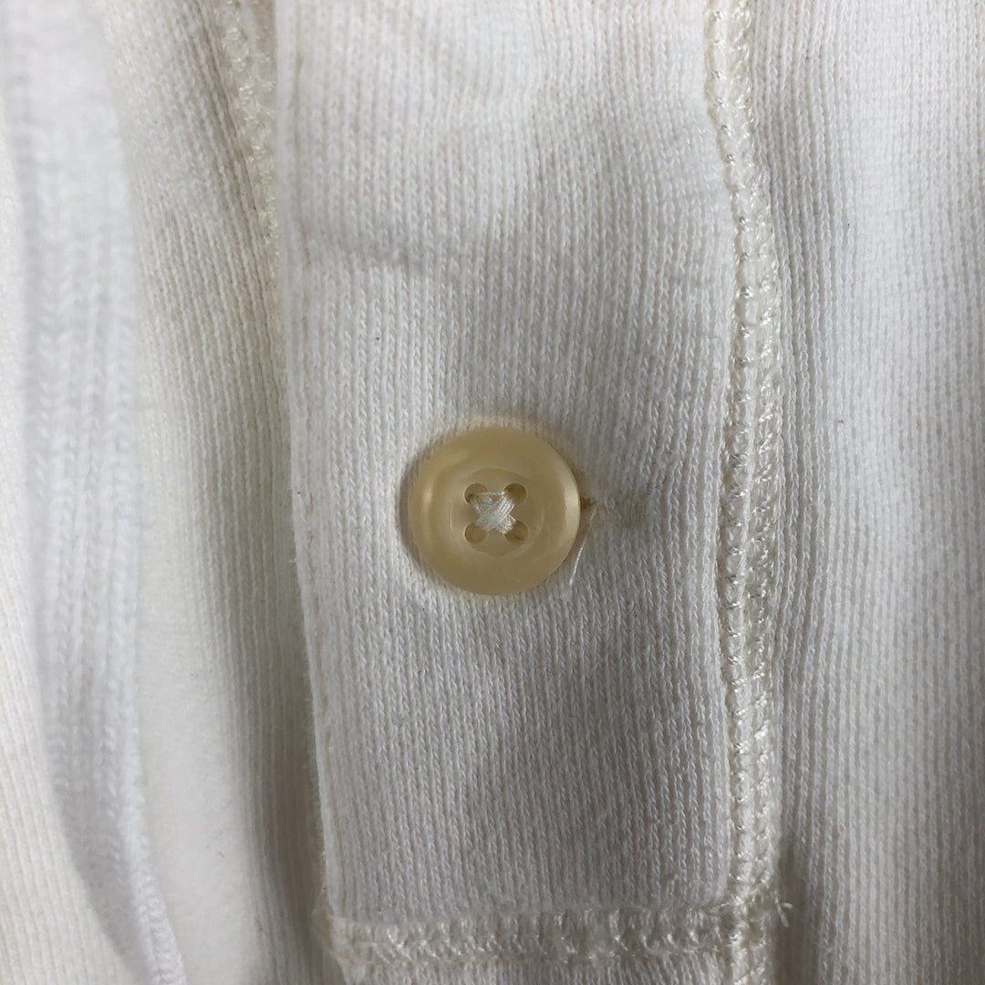 Ralph Lauren POLO by Ralph Lauren Sweatshirt Half Button Hoodie Men's XL cotton white type Vintage Second Hand