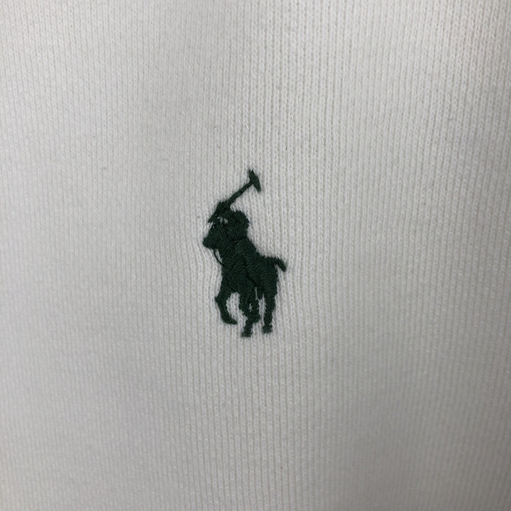 Ralph Lauren POLO by Ralph Lauren Sweatshirt Half Button Hoodie Men's XL cotton white type Vintage Second Hand