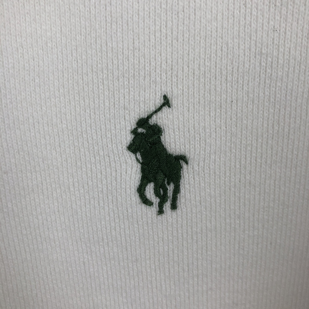 Ralph Lauren POLO by Ralph Lauren Sweatshirt Half Button Hoodie Men's L size cotton white type Vintage Second Hand