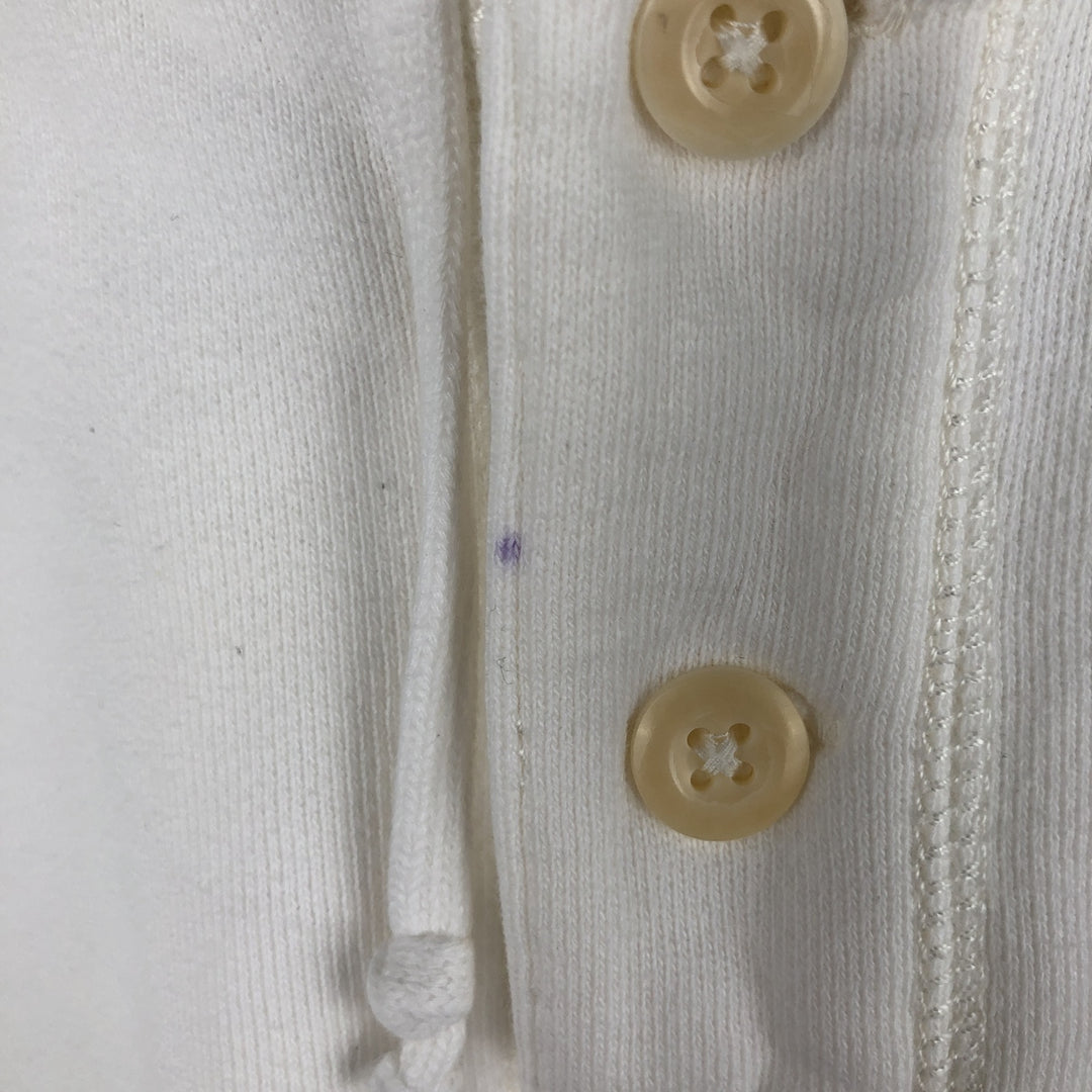 Ralph Lauren POLO by Ralph Lauren Sweatshirt Half Button Hoodie Men's L size cotton white type Vintage Second Hand