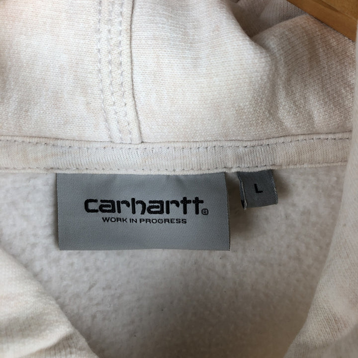 Carhartt Hooded American Script Sweatshirt, Men's Large Pullover Hoodie cotton coral Vintage Second Hand