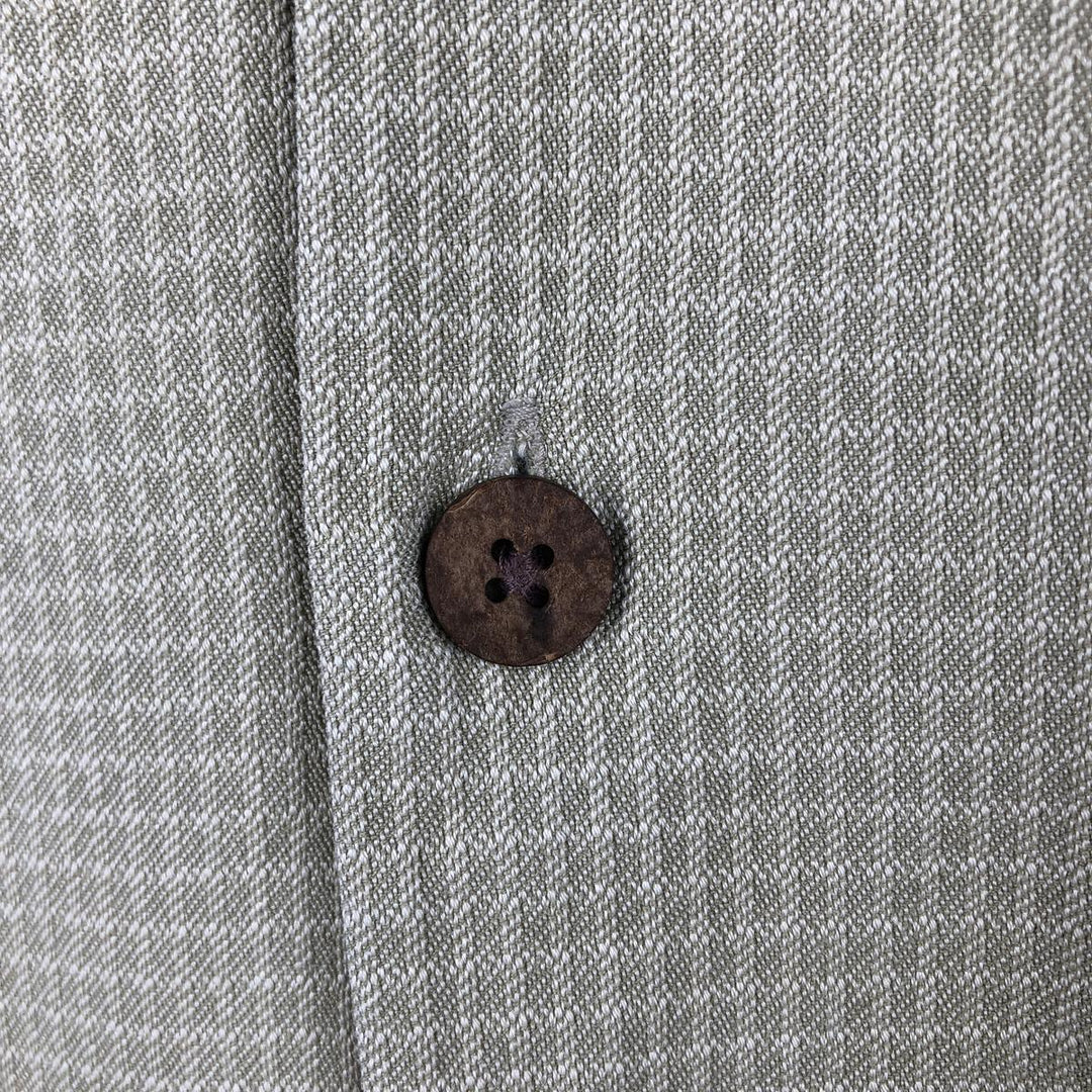 Vintage Tommy Bahama check pattern short-sleeved open-collar silk box shirt, men's size L. silk lemon yellow Vintage Second Hand