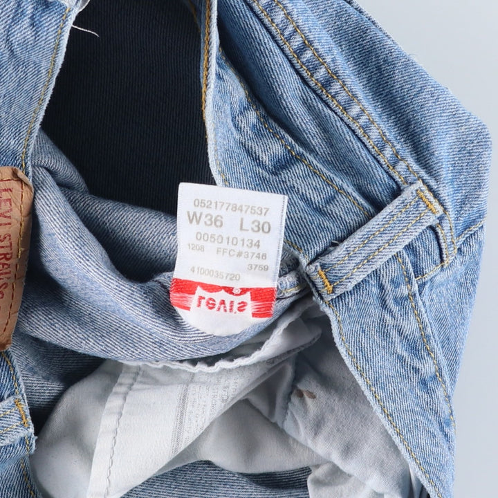 2000'S Levi's 501 Original Fit Straight Denim Pants, Men's Size 36 cotton blue type Vintage Second Hand