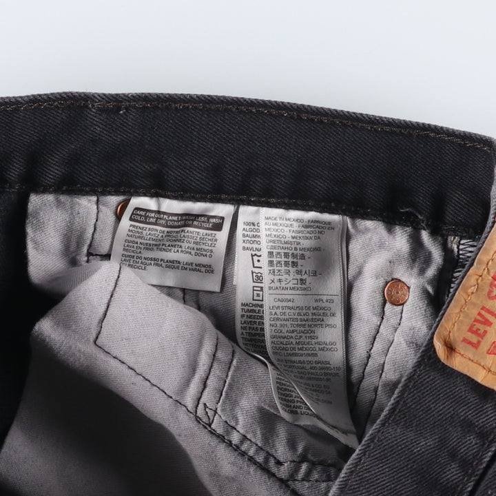Levi's 501 Black Denim Straight Denim Pants for Men, W33 equivalent cotton black type Vintage Second Hand