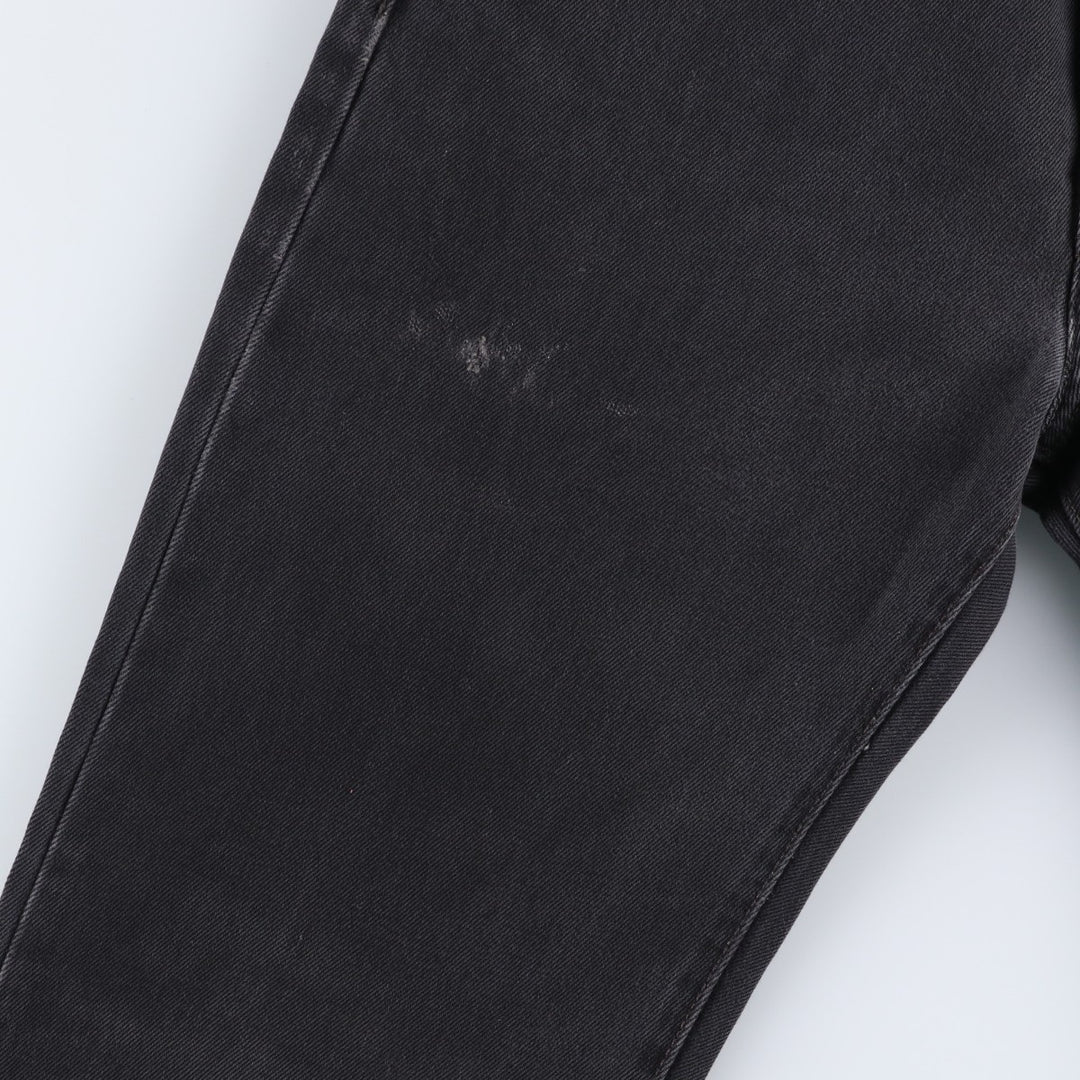 Levi's 501 Black Denim Straight Denim Pants for Men, W33 equivalent cotton black type Vintage Second Hand