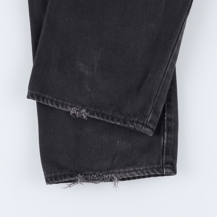 Levi's 501 Black Denim Straight Denim Pants for Men, W33 equivalent cotton black type Vintage Second Hand