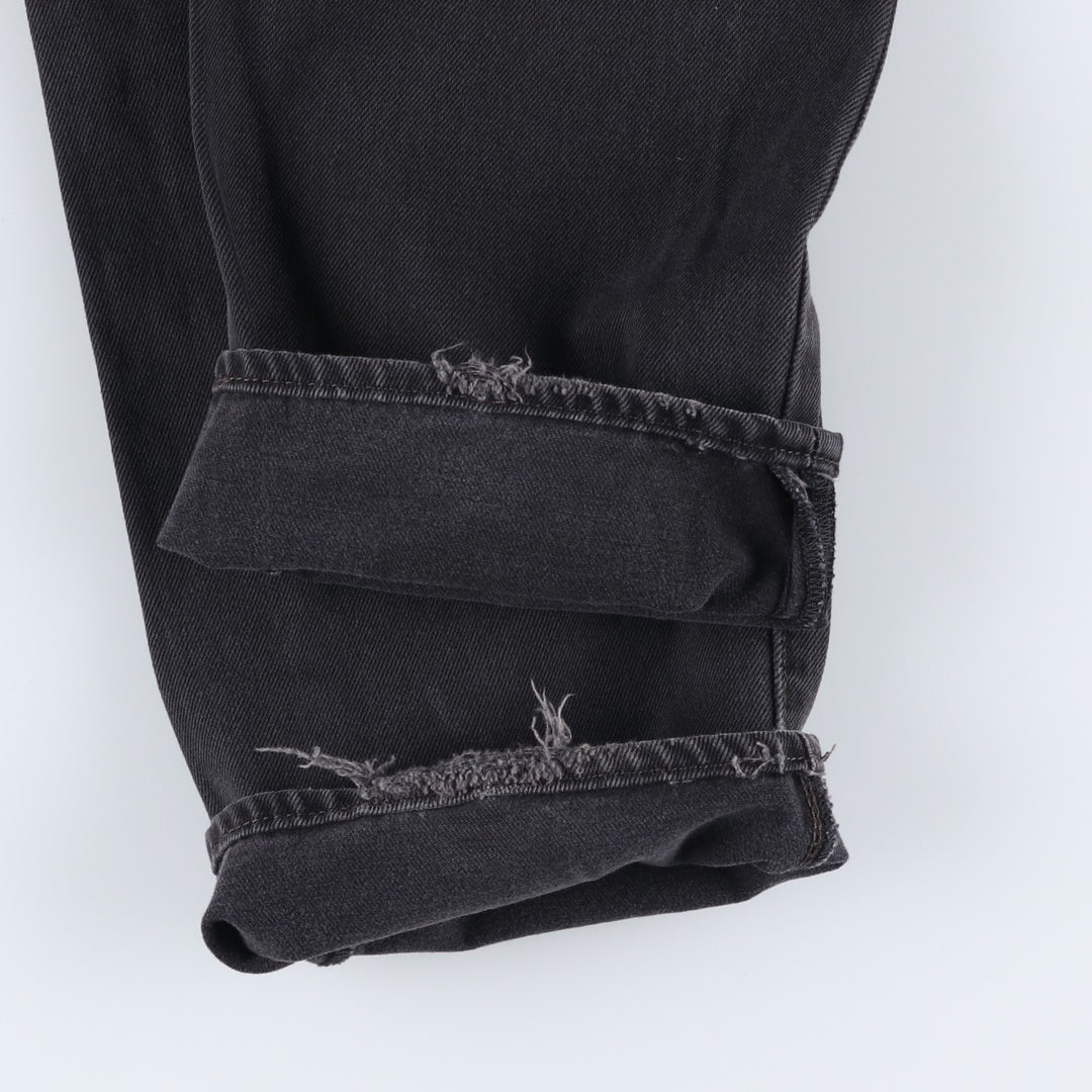 Levi's 501 Black Denim Straight Denim Pants for Men, W33 equivalent cotton black type Vintage Second Hand
