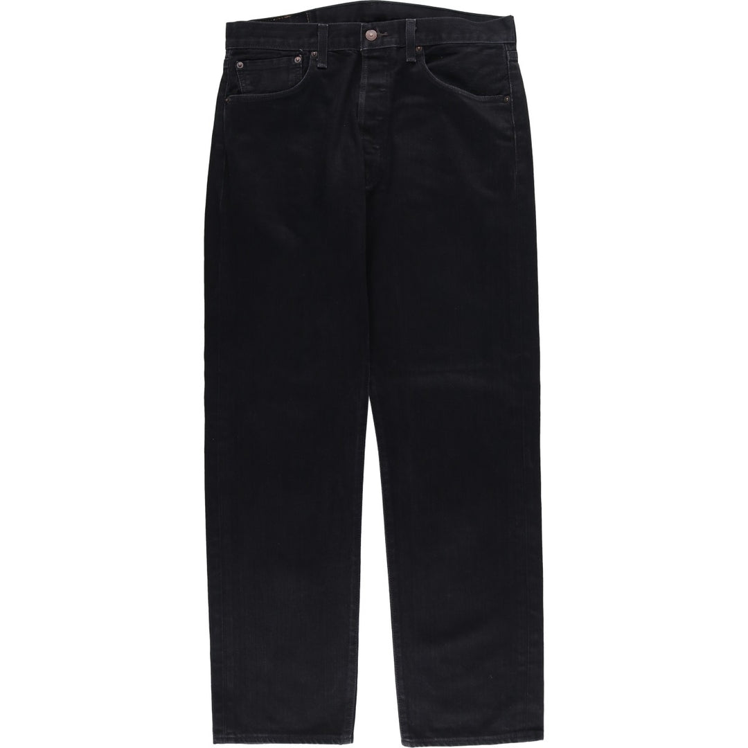 Levi's 501 Black Denim Straight Denim Pants for Men, W35 cotton black type Vintage Second Hand