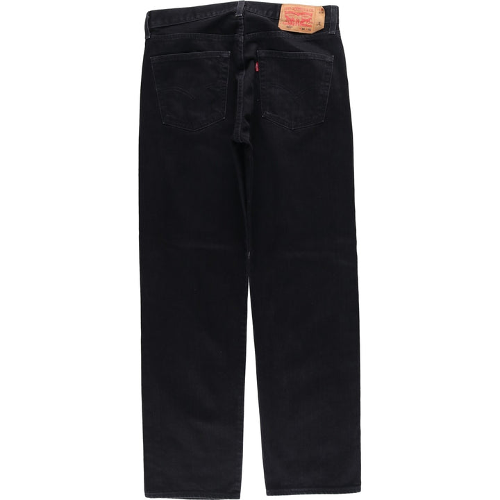 Levi's 501 Black Denim Straight Denim Pants for Men, W35 cotton black type Vintage Second Hand