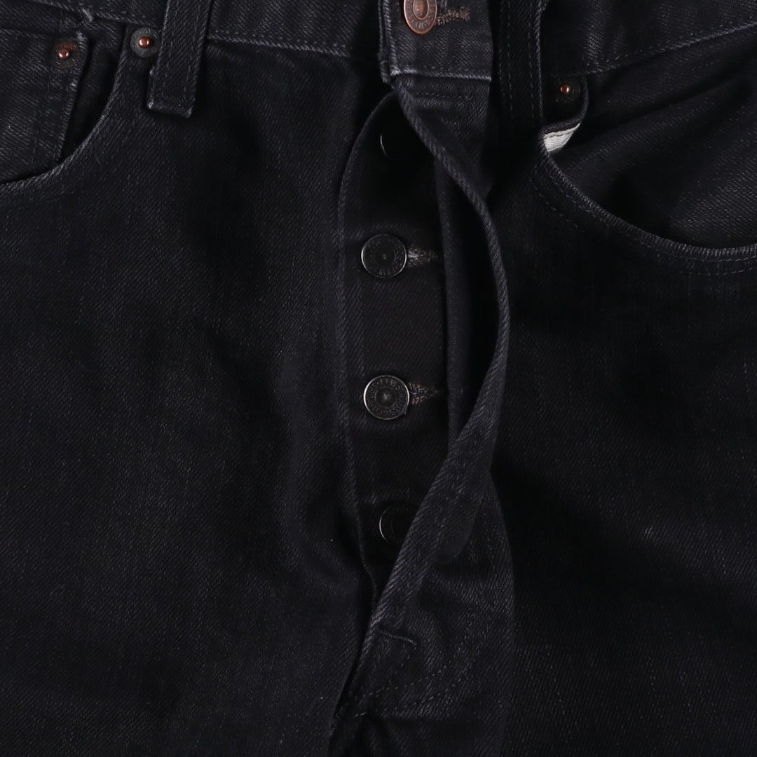 Levi's 501 Black Denim Straight Denim Pants for Men, W35 cotton black type Vintage Second Hand