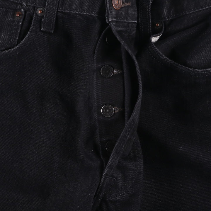 Levi's 501 Black Denim Straight Denim Pants for Men, W35 cotton black type Vintage Second Hand