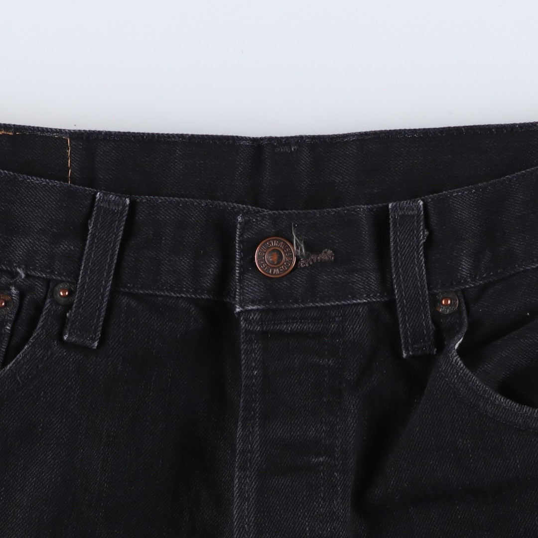 Levi's 501 Black Denim Straight Denim Pants for Men, W35 cotton black type Vintage Second Hand