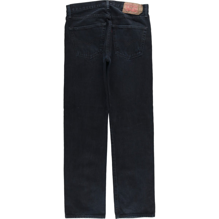 Levi's 501 Black Denim Straight Denim Pants for Men, W34 equivalent cotton black type Vintage Second Hand
