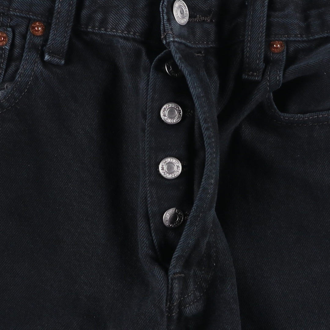 Levi's 501 Black Denim Straight Denim Pants for Men, W34 equivalent cotton black type Vintage Second Hand