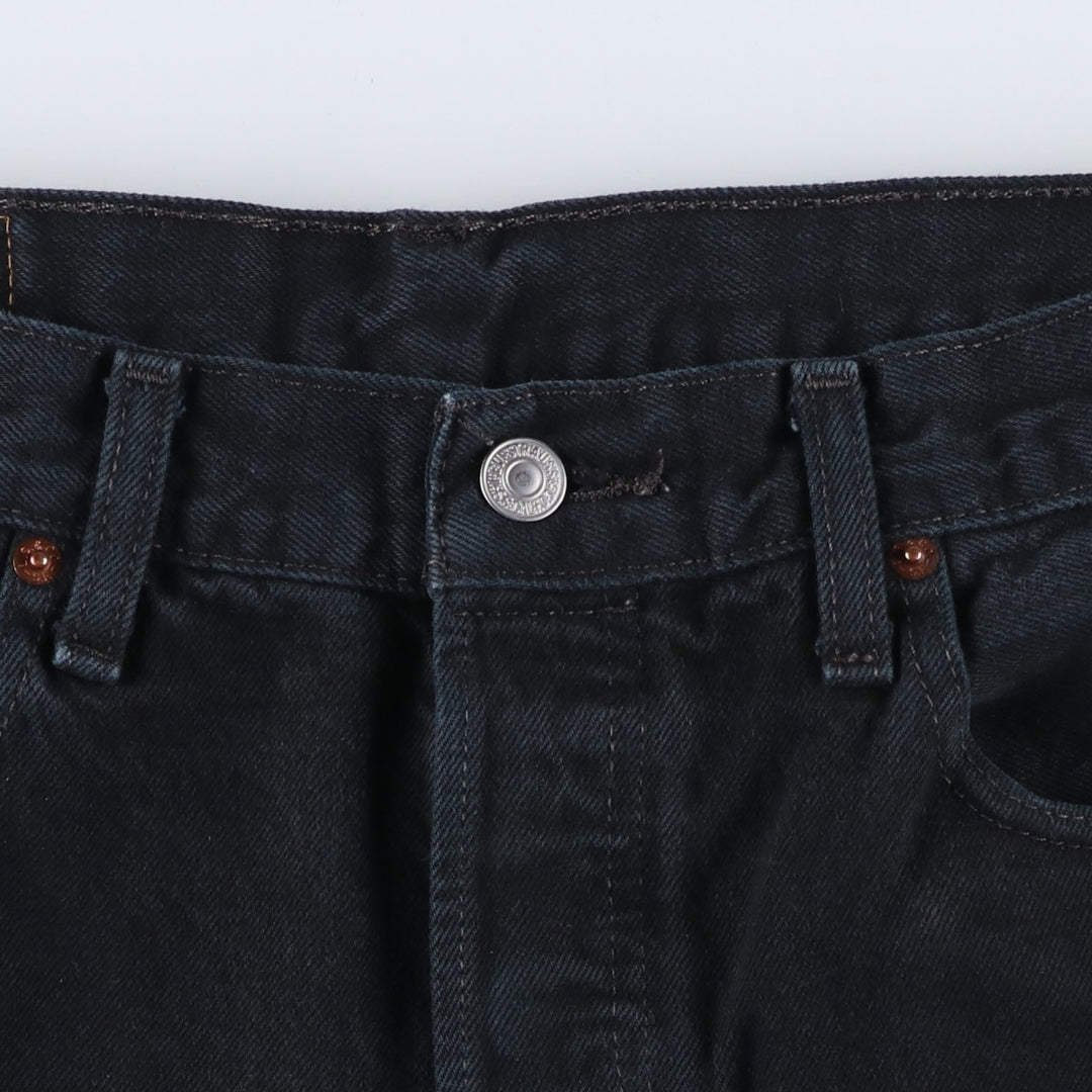 Levi's 501 Black Denim Straight Denim Pants for Men, W34 equivalent cotton black type Vintage Second Hand