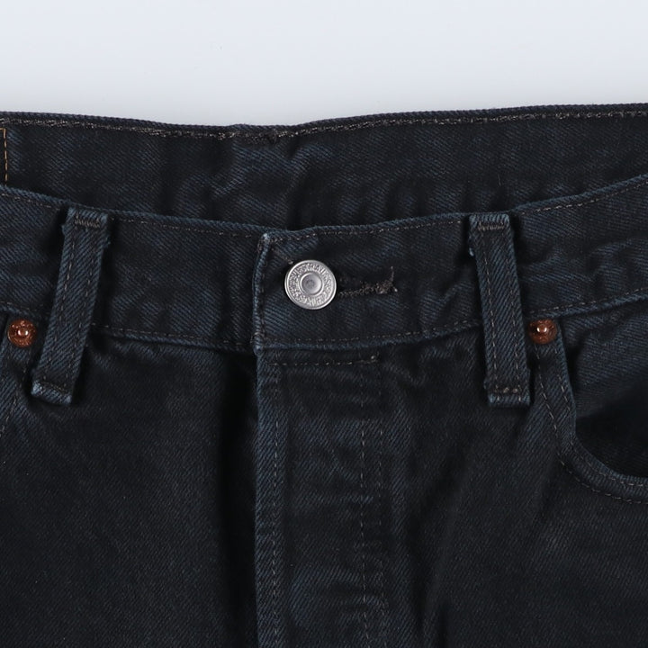 Levi's 501 Black Denim Straight Denim Pants for Men, W34 equivalent cotton black type Vintage Second Hand