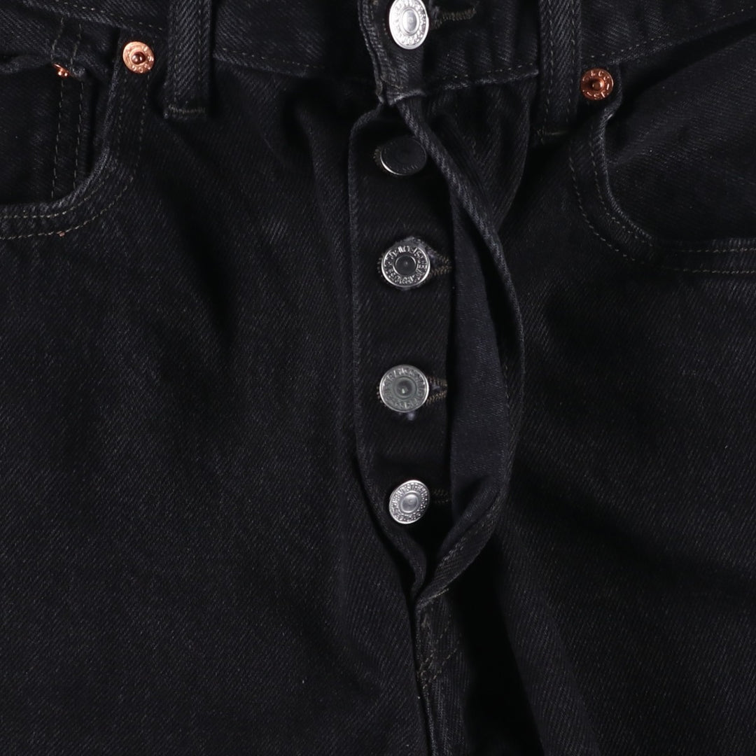 Levi's 501 Black Denim Straight Denim Pants for Men, W34 equivalent cotton black type Vintage Second Hand