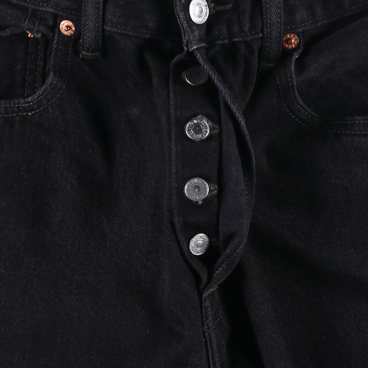 Levi's 501 Black Denim Straight Denim Pants for Men, W34 equivalent cotton black type Vintage Second Hand