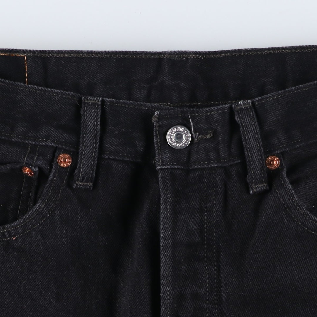 Levi's 501 Black Denim Straight Denim Pants for Men, W34 equivalent cotton black type Vintage Second Hand
