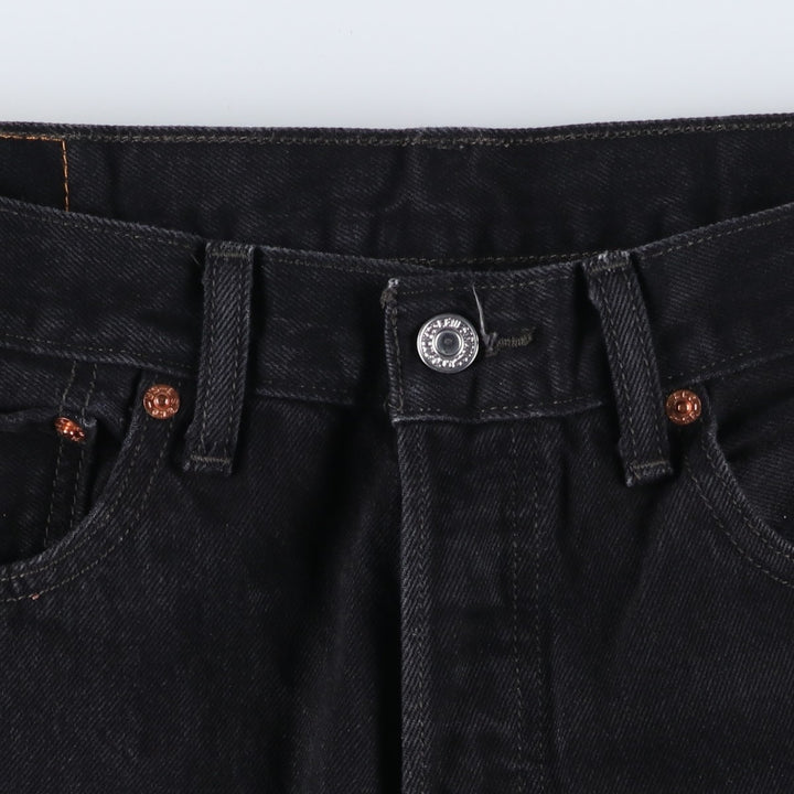 Levi's 501 Black Denim Straight Denim Pants for Men, W34 equivalent cotton black type Vintage Second Hand