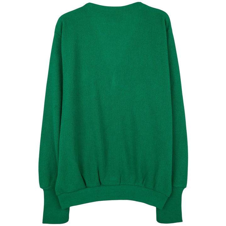 Vintage 90'S IZOD acrylic knit cardigan, made in the USA, size L, men's acrylic green type Vintage Second Hand