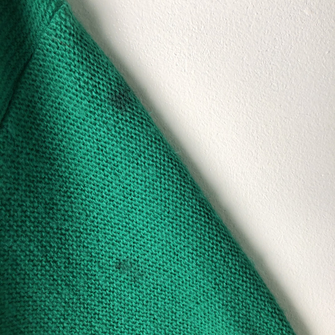 Vintage 90'S IZOD acrylic knit cardigan, made in the USA, size L, men's acrylic green type Vintage Second Hand