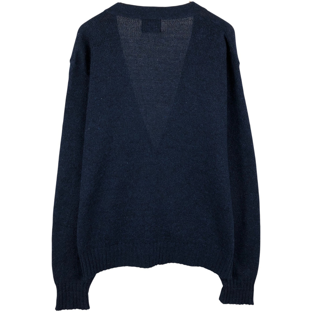 Vintage 90'S Jantzen acrylic knit cardigan, made in the USA, men's size XL acrylic navy blue type Vintage Second Hand